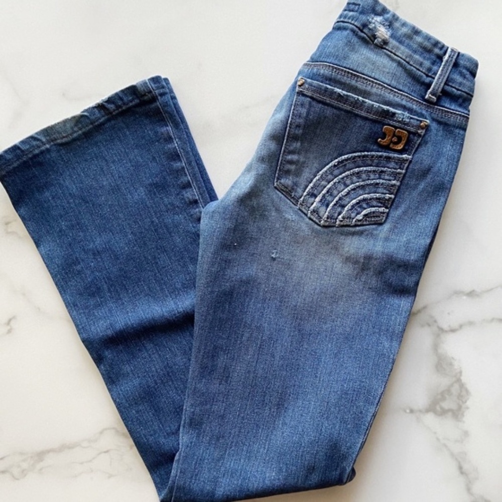 Joe’s Jeans Medium Wash Rocker Distressed Sasha Jeans Size 25
